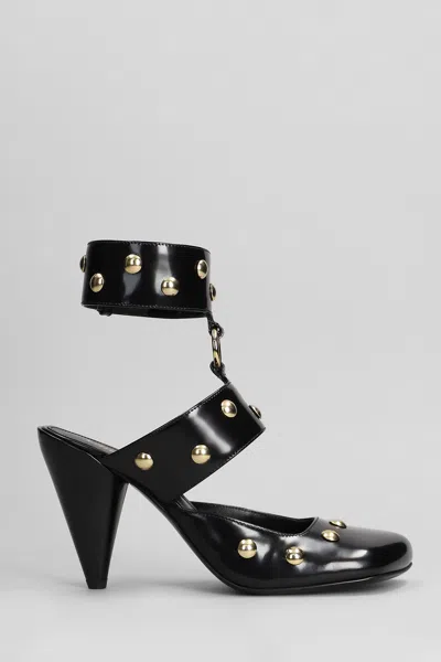 Chloé Jade 90 Studded Leather Pumps In Black