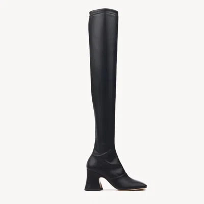 Chloé Janis Over-the-knee Boot Black Size 8 100% Lambskin