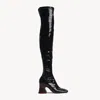 Chloé Janis Over-the-knee Boot Black Size 7 100% Lambskin