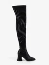 Chloé Janis 80 Faux Leather Over-the-knee Boots In Black