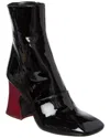 Chloé Janis Ankle Boots With Glossy Calfskin In Black
