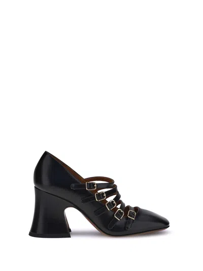 Chloé Janis Leather Pumps In Black