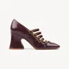 Chloé Chloe Janis 80 Multi-strap Leather Pumps