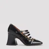 Chloé Janis 75 Multi-strap Pumps In Black