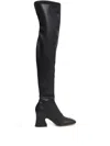 Chloé Janis Patent Leather Over-the-knee Boots In Black