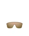 Chloé Jasper Shield-frame Sunglasses In Nude