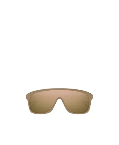 Chloé Jasper Shield-frame Sunglasses In Nude