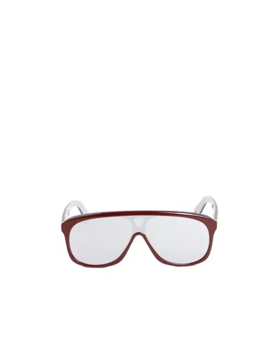 Chloé Jasper Shield-frame Sunglasses In White
