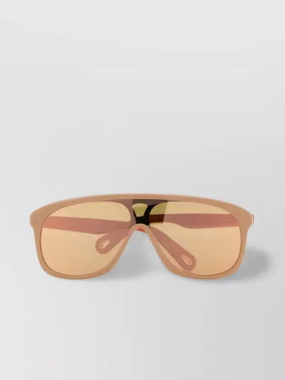 Chloé Jasper Wide-arm Tinted Sunglasses In Cream