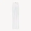 Chloé Rigid High-rise Organic Denim Flared Jeans In White
