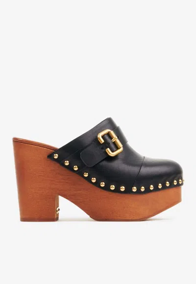 CHLOÉ JEANNETTE 110 PLATFORM CLOGS