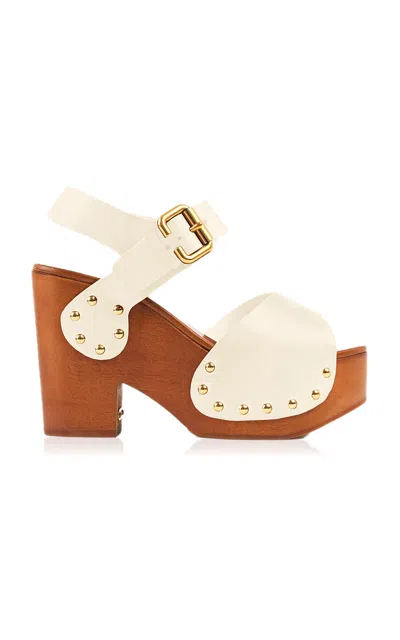 Chloé Jeannette Clog Sandal In White