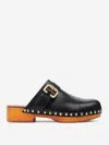 Chloé Women Jeannette Leather Clogs In Black