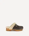 Chloé Mules With Buckle And Studded Trim In Multi