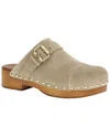 Chloé Jeannette Buckle Detailed Studded Clogs In Brown