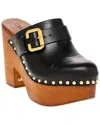 Chloé Jeannette Studded Leather Slingback Platform Clogs