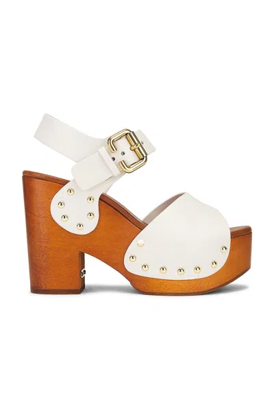 Chloé Jeannette Clog Sandal In White