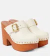 CHLOÉ CHLOÉ JEANNETTE STUDDED LEATHER CLOGS