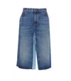 Chloé Paneled Denim Skirt Shorts