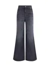 Chloé Straight Leg Trousers High Waist In Black