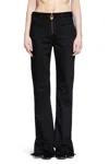 Chloé Black Slim Jeans With Charm Zip In Black