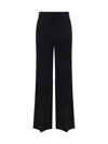 Chloé Cropped Wool And Linen-blend Flared Pants In Schwarz