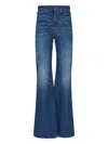 Chloé High-rise Heart-pocket Wide-leg Denim Jeans In Blue