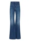 Chloé High-rise Heart-pocket Wide-leg Denim Jeans In Blue