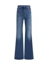 Chloé Women Jeans With Mini Pockets In Blue