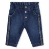 Chloé Logo-embroidered Braided Jeans In Blue
