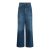 Chloé High-rise Wide-leg Denim Trousers With 5 Pockets In Blue