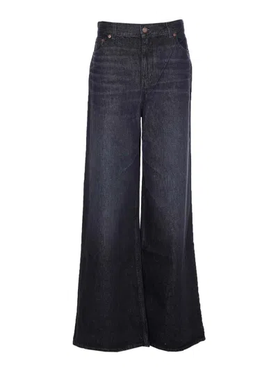 Chloé Wide-leg Denim Jeans In Black