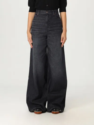 Chloé Loose Black Washed Jeans