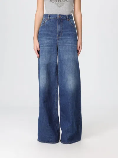 Chloé High Waist Denim In Brown