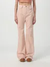 Chloé Rigid High-rise Organic Denim Flared Jeans In Pink
