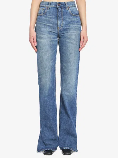 Chloé Straightleg Denim Jeans In Blue