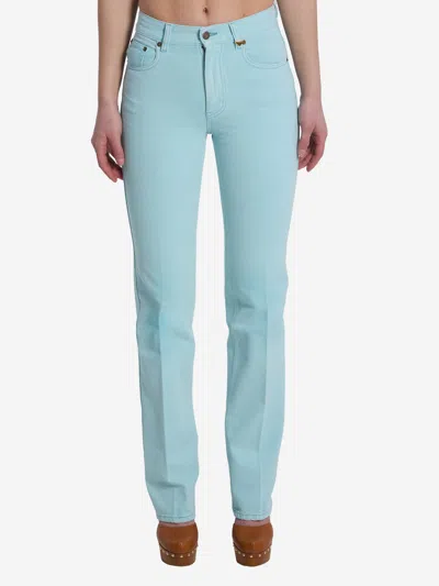 Chloé Straight Leg Jeans In Denim In Blue