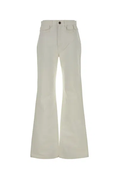 Chloé Jeans Flare A Vita Alta In Denim