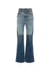 Chloé Flared Patchwork Jeans In Multicoloured