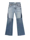 Chloé Flared Patchwork Jeans In Multicolour