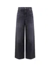 Chloé Jeans With Iconic Leather Logo Tag In Blue
