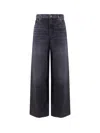 Chloé Jeans With Iconic Leather Logo Tag In Multi