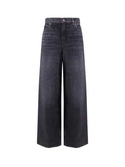 Chloé Jeans With Iconic Leather Logo Tag In Multi