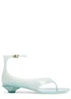 Chloé Jelly Sandals With Ankle Strap And Transparent Design In Light Blue
