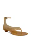 Chloé Jelly Brown Sandals With Logo Imprinted On The Side And Ankle Buckle Closure In Tpu Woman In Brown