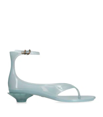 CHLOÉ JELLY HEELED SANDALS 25