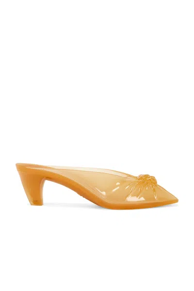 Chloé Jelly Open Toe Mule In Brown
