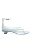 Chloé Chloe Women Pastel Light-blue Tpu Chloe Jelly Thong Sandals In Green