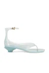Chloé Chloe Women Pastel Light-blue Tpu Chloe Jelly Thong Sandals