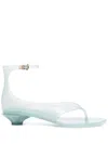 Chloé Chloe Women Pastel Light-blue Tpu Chloe Jelly Thong Sandals In Blue